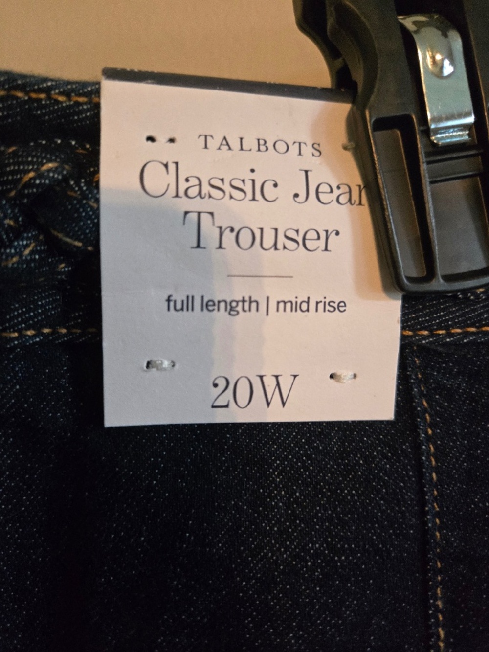 Talbots plus size trouser jean NWT